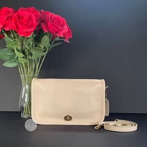 Vintage Coach Pocket Purse 9755 Bone 2001 Costa Rica